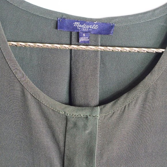 Madewell Green Cargo Tunic Shirt Dress S - Picture 4 of 5